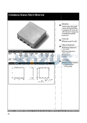 4038 datasheet - COMMERCIAL SURFACE MOUNT DETECTOR