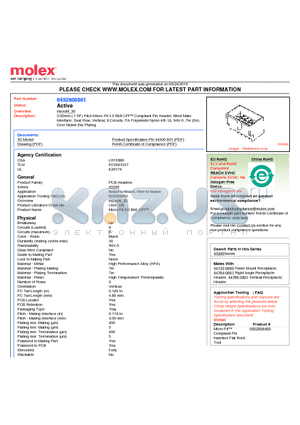 0452800801 datasheet - 3.00mm (.118