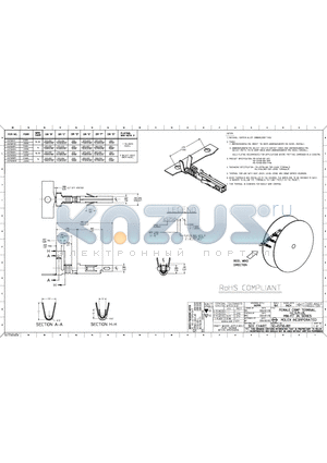 0457501111 datasheet - FEMALE CRIMP TERMINAL H.C.S.PLUS MINI-FIT JR. SERIES