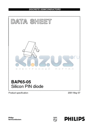BAP65-05 datasheet - Silicon PIN diode