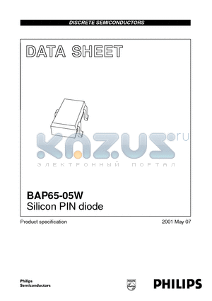 BAP65-05W datasheet - Silicon PIN diode