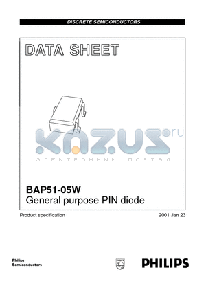 BAP51-05W datasheet - General purpose PIN diode