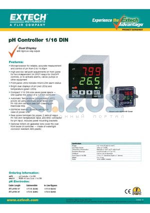 404216 datasheet - pH Controller 1/16 DIN
