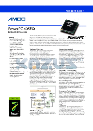 405EXR datasheet - Embedded Processor