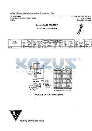 40673 datasheet - DUAL-GATE MOSFET