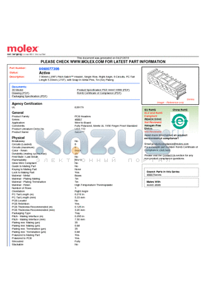 0460077306 datasheet - 7.50mm (.295