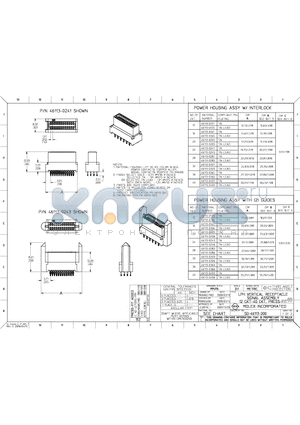 0461130163 datasheet - LPH CERTICAL RECEPTACLE POWER ASSEMBLY 2 CKT-14 CKT , PRESS-FIT