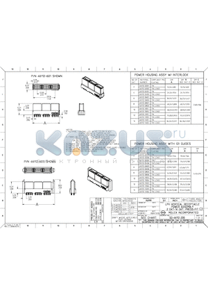 0461121401 datasheet - LPH CERTICAL RECEPTACLE POWER ASSEMBLY 2 CKT-14 CKT , PRESS-FIT