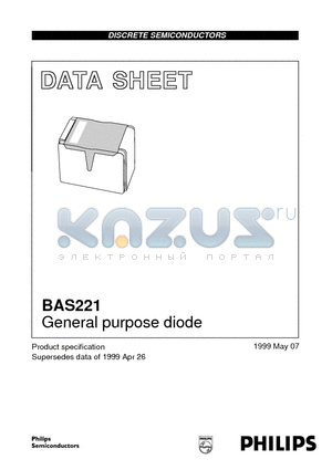 BAS221 datasheet - General purpose diode
