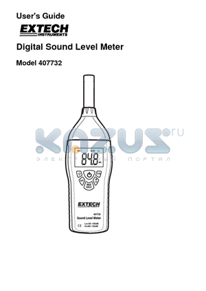 407732 datasheet - Digital Sound Level Meter