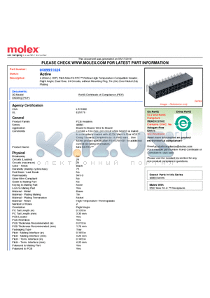 0469911024 datasheet - 4.20mm (.165