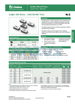 0469JWR datasheet - Surface Mount Fuses