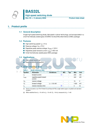 BAS32L datasheet - High-speed switching diode