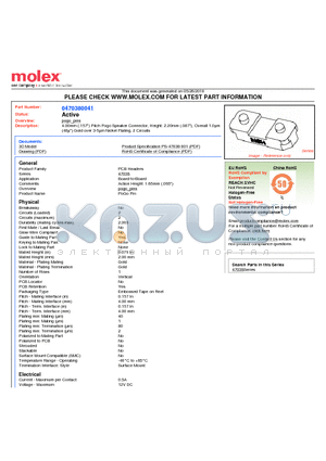 0470380041 datasheet - 4.00mm (.157