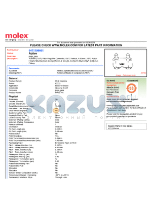 0471199001 datasheet - 4.00mm (.157