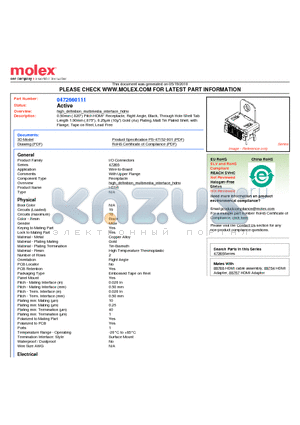 0472660111 datasheet - 0.50mm (.020