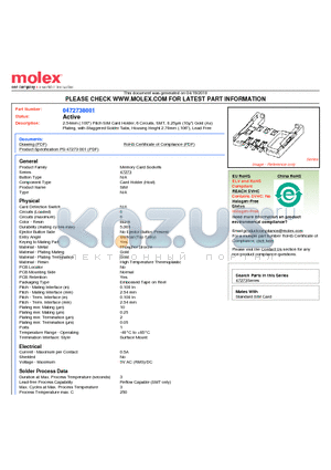 0472738001 datasheet - 2.54mm (.100