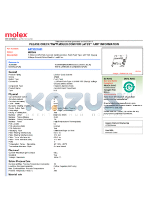 0473521001 datasheet - 1.10mm (.043