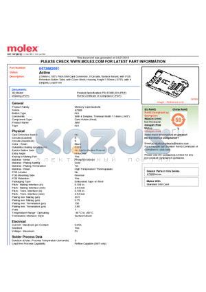 0473882001 datasheet - 2.54mm (.100