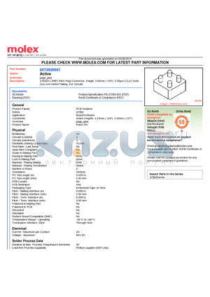 0473930001 datasheet - 2.50mm (.098