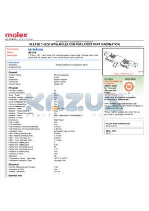 0474043000 datasheet - 1.27mm (.050