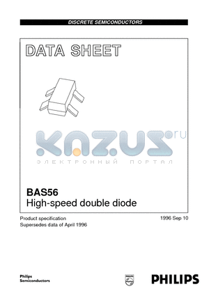 BAS56 datasheet - High-speed double diode