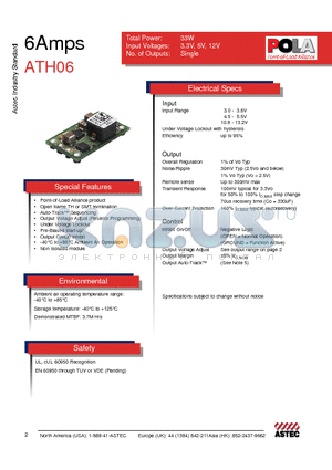 ATH06T05-9S datasheet - 6Amps