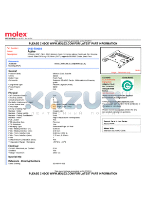 0481410003 datasheet - 2.50mm (.098