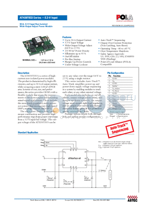 ATH30T033-9J datasheet - 30-A, 3.3-V Input Non-Isolated Wide-Output Adjust Power Module