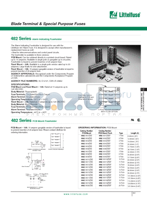 048200010ZXP datasheet - Blade Terminal & Special Purpose Fuses