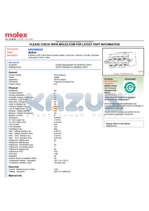 0493900004 datasheet - 6.60mm (.259