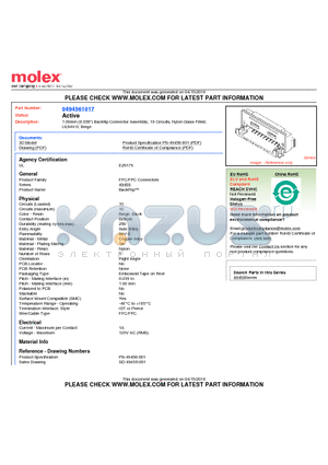 0494561017 datasheet - 1.00mm (0.039