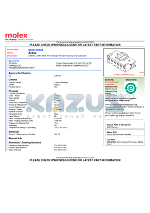 0495170504 datasheet - 3.96mm (.156