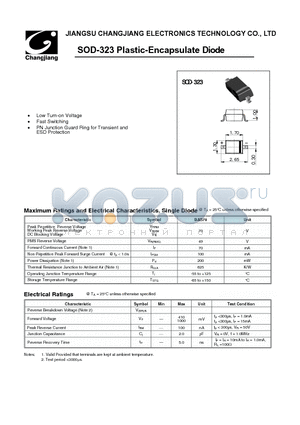 BAS70WS datasheet - SCHOTTKY DIODE