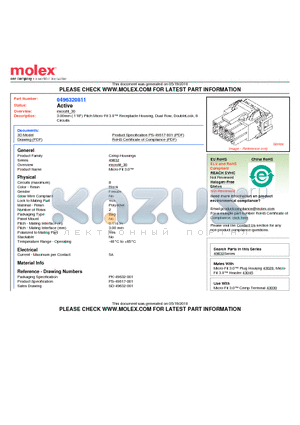 0496320811 datasheet - 3.00mm (.118