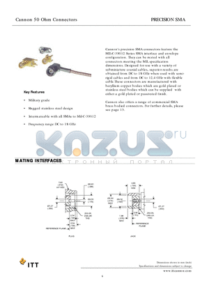 050-628-9188890 datasheet - Cannon 50 Ohm Connectors