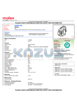 050-84-1030 datasheet - 2.13mm (.084