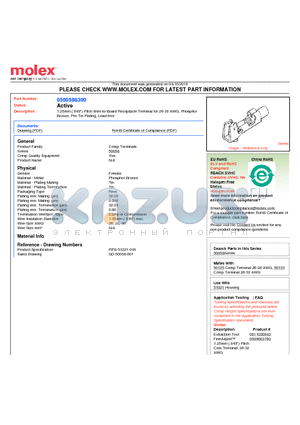 0500588300 datasheet - 1.25mm (.049