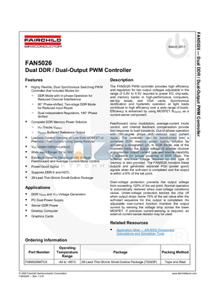 BAT54 datasheet - Dual DDR / Dual-Output PWM Controller