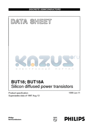 BUT18A datasheet - Silicon diffused power transistors