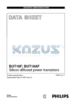 BUT18F datasheet - Silicon diffused power transistors