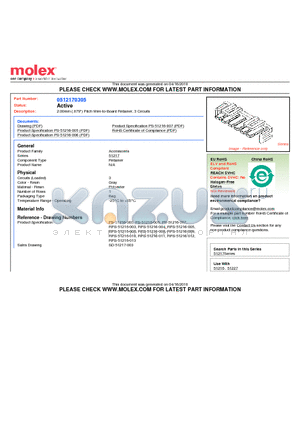 0512170305 datasheet - 2.00mm (.079