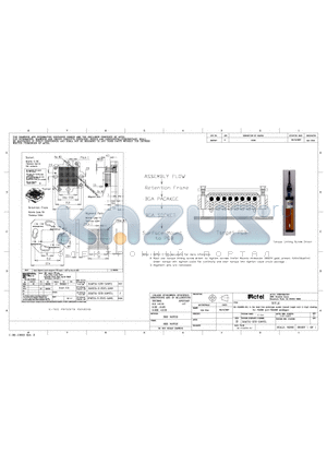 BUW256-1028-16AA95L datasheet - SE-FGG256-HU, E-Tec lead free prototype socket drawing for FGG256 and FGG256 packages