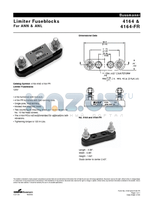 4164-FR datasheet - Limiter Fuseblocks