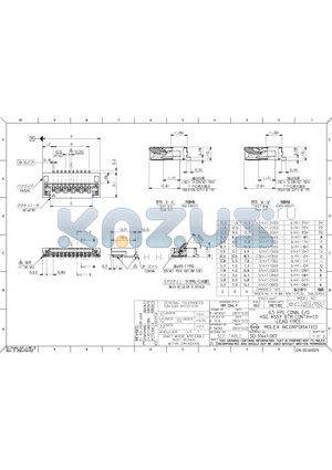 0514410893 datasheet - 0.5 FPC CONN EASY ON HGT= 1.3MM ASSY -LEAD FREE-