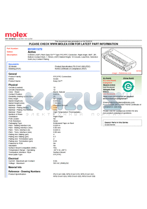 0514411272 datasheet - 0.50mm (.020