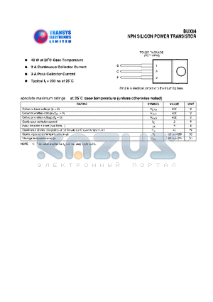 BUX84 datasheet - NPN SILICON POWER TRANSISTOR