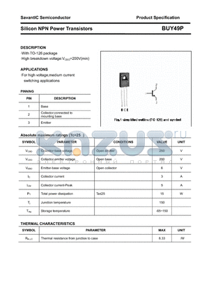 BUY49P datasheet - Silicon NPN Power Transistors