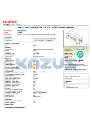 0521511010 datasheet - 2.00mm (.079