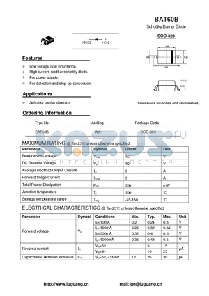 BAT60B datasheet - Schottky Barrier Diode